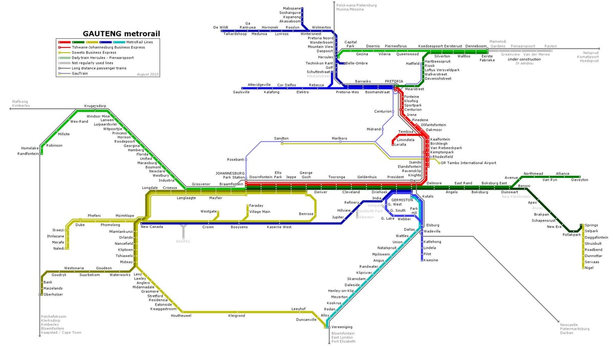 Транспортная карта Йоханнесбурга (Joburg Jozi)